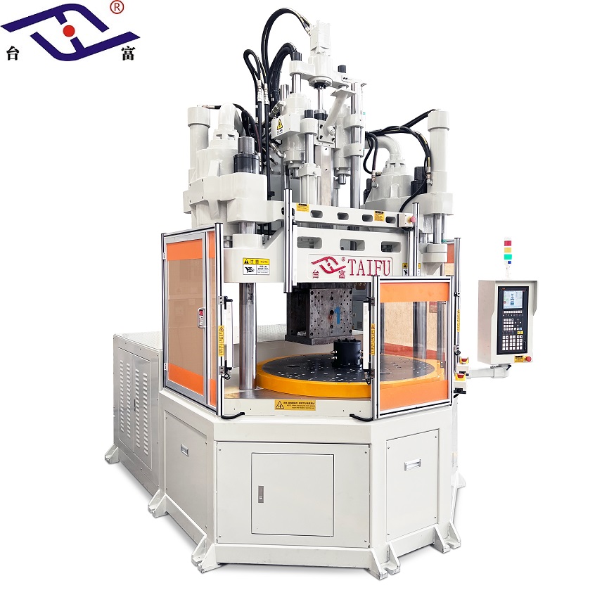 低工作臺(tái)注塑機(jī)三工位轉(zhuǎn)盤注塑機(jī) 低工作臺(tái)注塑機(jī)三工位轉(zhuǎn)盤注塑機(jī)